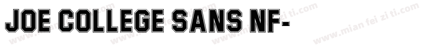 Joe College Sans NF字体转换